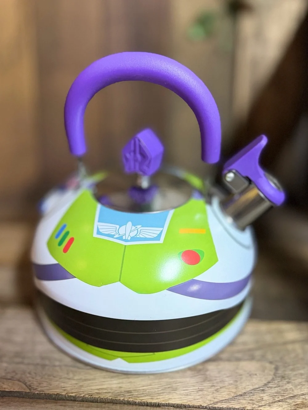 Toy Story Buzz Lightyear limited edition Teakettle - White, Green & Purple NEW